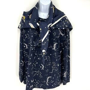 Chicos Womens Astrology Long Sleeve Top and Large Silk Scarf Set Chico's Size 2